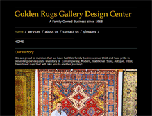 Tablet Screenshot of goldenrugsgallery.com
